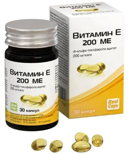 Витамин Е 200 МЕ, 30 капсул