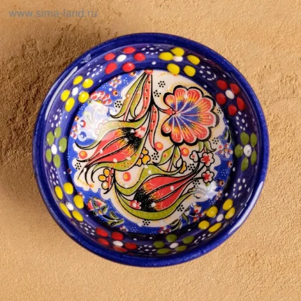 Фото для Пиала средняя 5 см "Рельеф особый" синяя 5204339