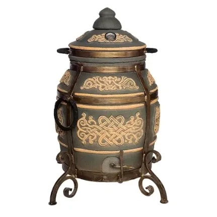 Фото для Тандыр ЭКО Тамерлан ГРАФИТ 90*53*27см, 95кг, 6см (Ш-10, Терм, крест, сов, коч, кол)