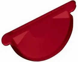 Заглушка желоба универсальная  (125мм) RAL3005 красное вино 