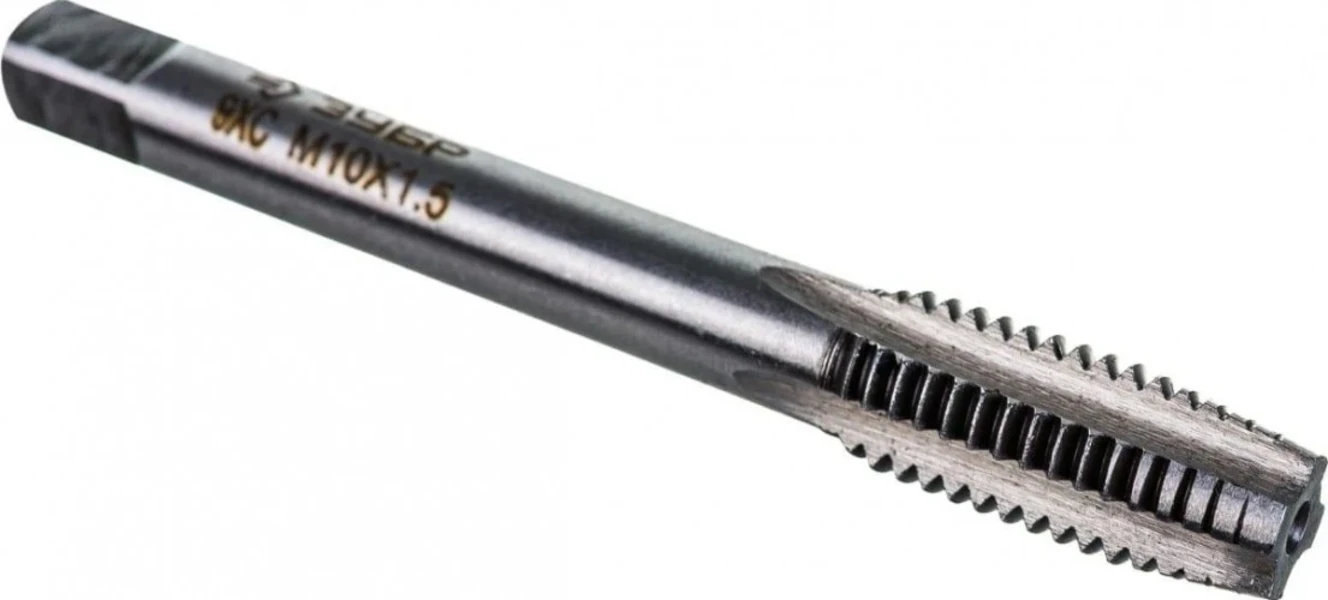  ЗУБР М10x1.5мм, метчик, сталь 9ХС, ручной