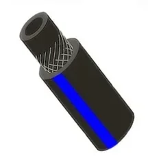 Рукав газовый ВРТ, 6,3 мм, черный с синей полосой (50 м), III кл