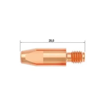 Фото для FUBAG Контактный наконечник M6х28 мм CuCrZr D=1.2 мм (25 шт.)