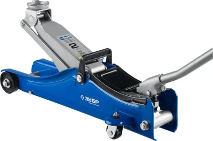 Фото для ЗУБР Т-55, 2 т, 80 - 380 мм, подкатной домкрат с увеличенным подъемом и низким подхватом, Профессионал (43058-2)