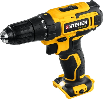 Фото для STEHER V1, 20 В, 40 Н·м, без АКБ, дрель-шуруповерт (CD-200)