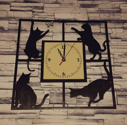 Настенные часы "Кошки"
