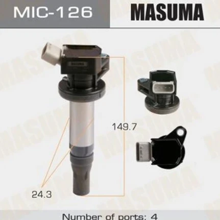 Фото для Катушка зажигания MASUMA MIC126/DFIC0136/KD9602 1KRFE, KF#
