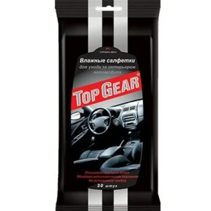 Фото для Салфетки влажные «Top Gear» для ухода за салоном, пакетная уп.30шт