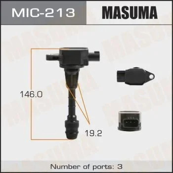 Фото для Катушка зажигания MASUMA MIC-213/EXA-6207J/NSDI-1001E MICRA, MARCH / CR12DE, CR14DE