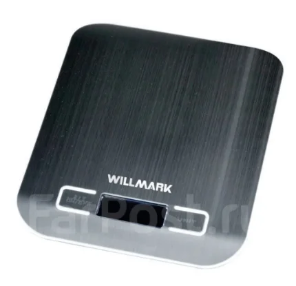 Фото для Весы кухонные WILLMARK WKS-312SS (макс 5кг.,вычет веса тары,индик.перегрузки, подсветка, нерж.сталь)