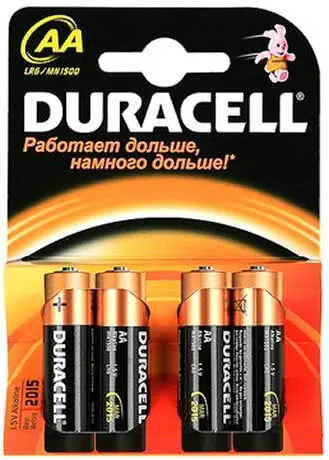 Батарейка Duracell LR6-4BL BASIC CN (48/192/18816)