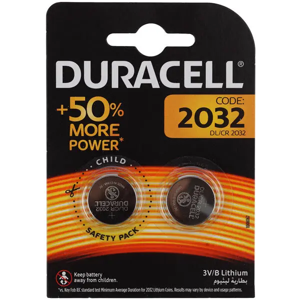 Батарейка Duracell CR2032-2BL (20/200/29400)