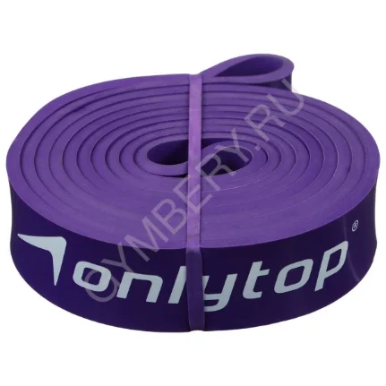 Фото для ONLYTOP Эспандер ленточный, окруж. 208 см, (нагрузка 15-40кг) 5 мм*32 мм, фиолетовый, арт. 4128419