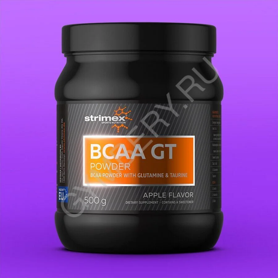 Strimex BCAA GT Powder 2:1:1 + Glutamine & Taurine 500гр (Ежевика), шт. арт. 1902005