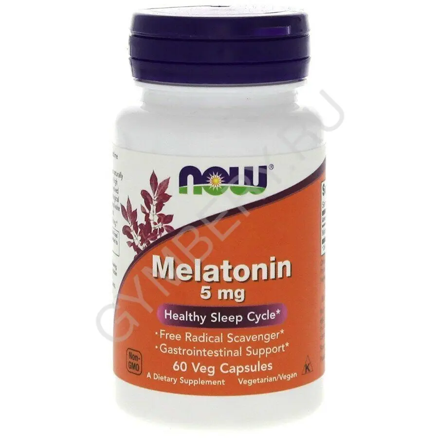 NOW Melatonin 5 mg 60 vcaps шт, арт 1807004