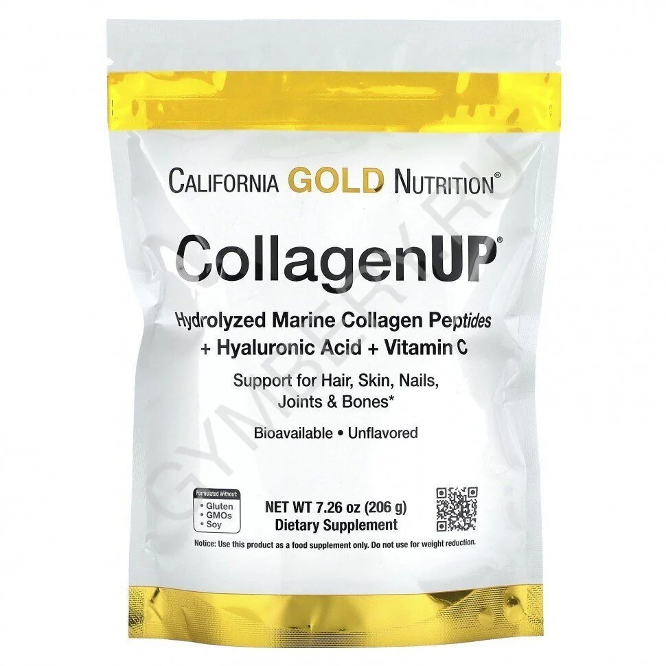 California Gold Nutrition Collagen UP + гиалур. кисл. + вит. С 206гр шт, арт. 2604006