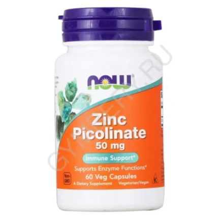 Фото для NOW Zinc Picolinate 50 mg 60 vcaps, шт., арт. 1807013