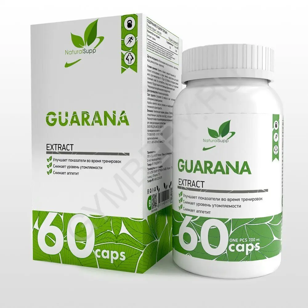 Natural Supp Guarana 700 mg 60 капс, шт., арт. 2611005