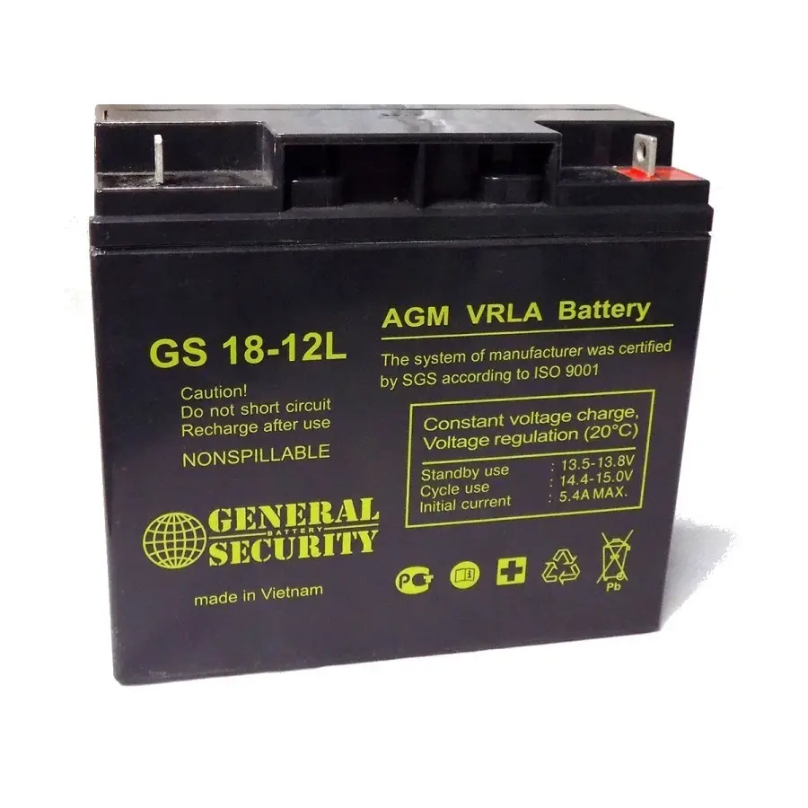 Аккумулятор GS 18-12L (12В 18А/ч)