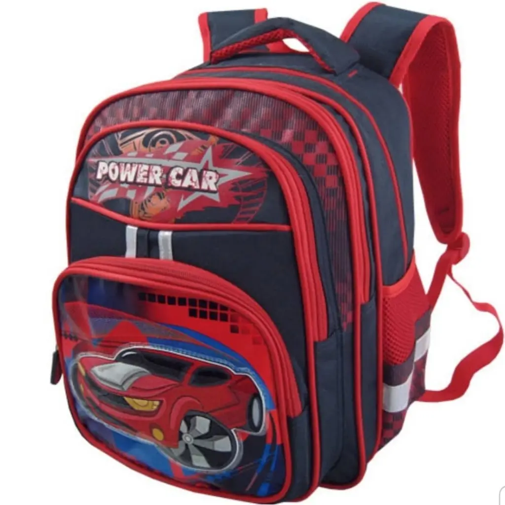 Рюкзак школьный Машина красная