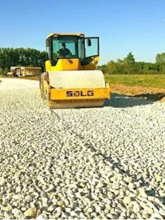 Отсыпка территорий щебнем