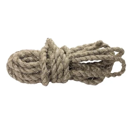 Фото для Веревка льнопеньковая 12мм х 10м, крученая 480кгс - Сибртех