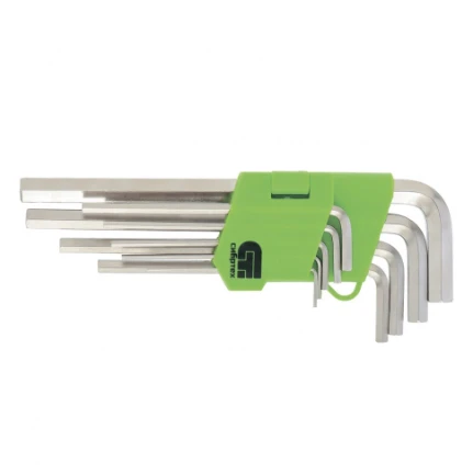 Фото для Ключи имбусовые HEX (1,5-10,0мм) 9шт короткие - Сибртех