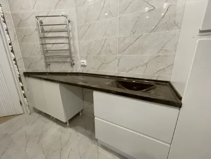 Фото для Мойка литая из камня в ванную комнату. Изготовление под заказ