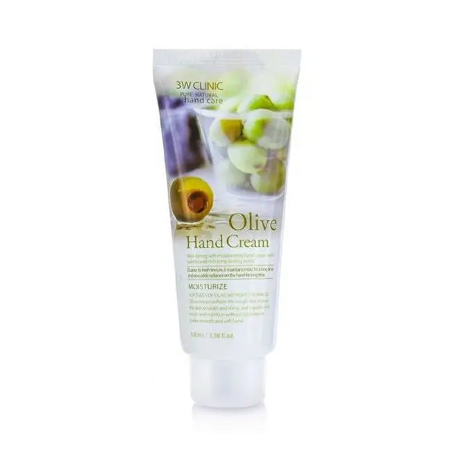 Крем для рук 3W Clinic Olive Hand Cream Увлажняющий крем для рук со смягчающим экстрактом оливы