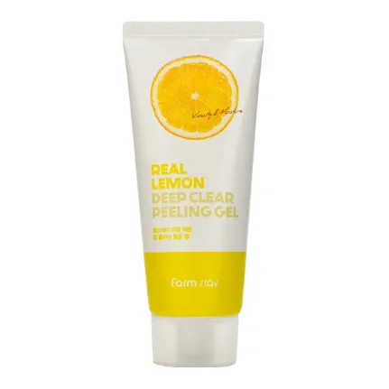 Фото для Пилинг-скатка с лимоном FarmStay Real Lemon Deep Clear Peeling Gel