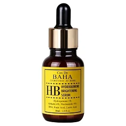 Фото для Осветляющая сыворотка для лица c гидрохиноном и кислотами Cos De BAHA HB Hydroquinone Brightening Serum 30 мл
