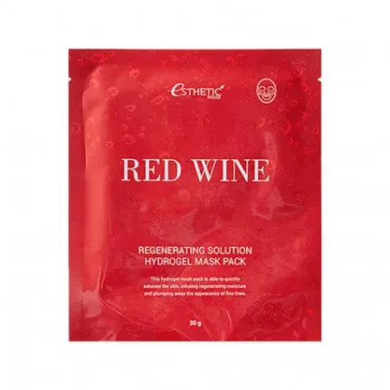 Фото для Гидрогелевая маска с красным вином Esthetic House Red Wine Regenerating Solution Hydrogel Mask Pack