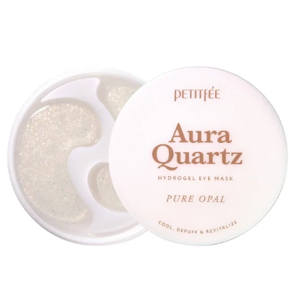 Фото для Охлаждающие патчи от морщин и отеков Petitfee Aura Quartz Hydrogel Eye Mask Pure Opal