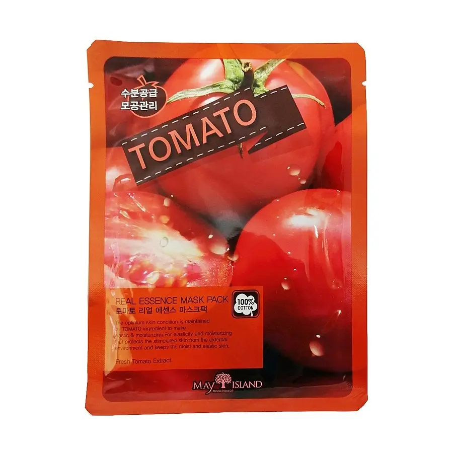 Тканевая маска для лица с томатом May Island Real Essence Tomato Mask Pack