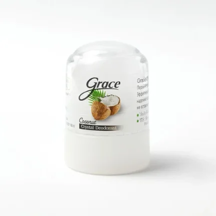 Фото для Дезодорант стик Grace Crystal Deodorant - Coconut Минеральный дезодорант-кристалл с ароматом кокоса Объем: 50 мл