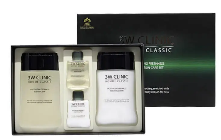 Набор для лица 3W Clinic Homme Classic Essential Skin Care Set Набор для комплексного ухода за мужской кожей с эффектом увлажнен