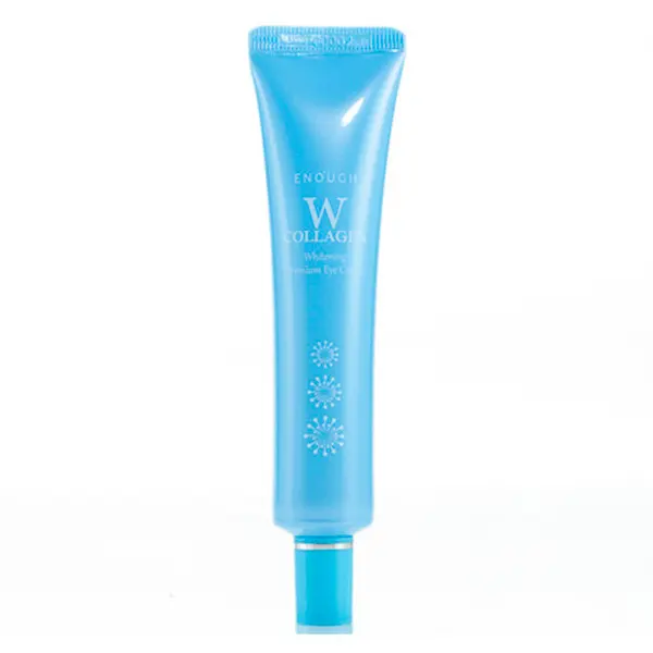 Enough W Collagen Whitening Premium Eye Cream Осветляющий крем для кожи век с морским коллагеном и ниацинамидом