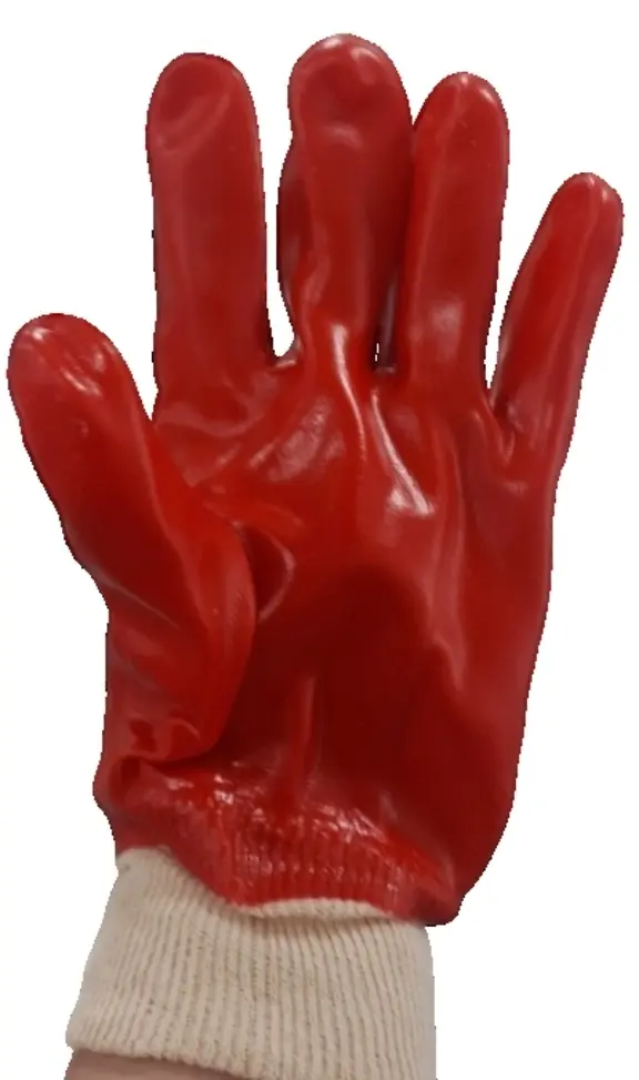 Перчатки МБС красные с полным ПВХ покрытием (ПЕР 443) (XL\10)