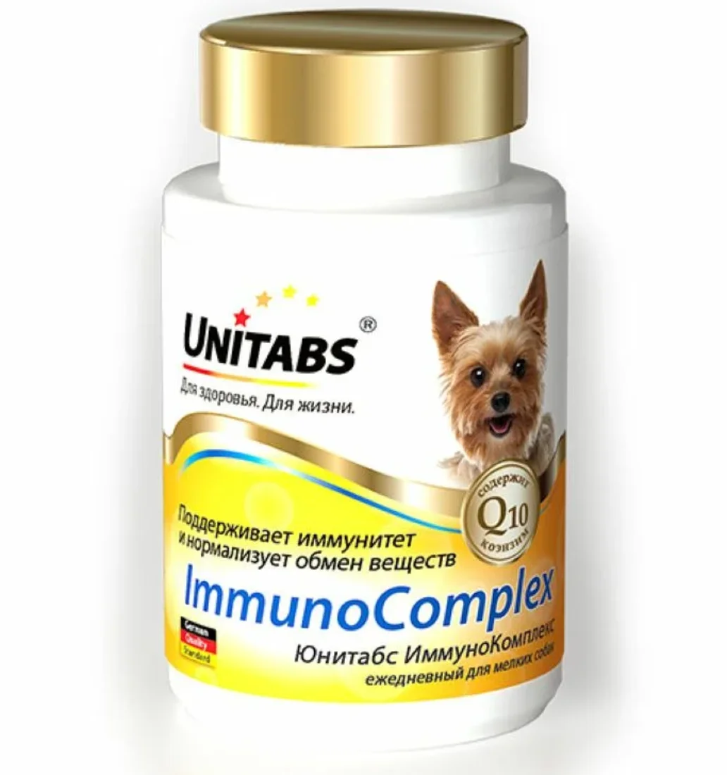 Юнитабс д/собак мелких ImmunoComplex 100 табл