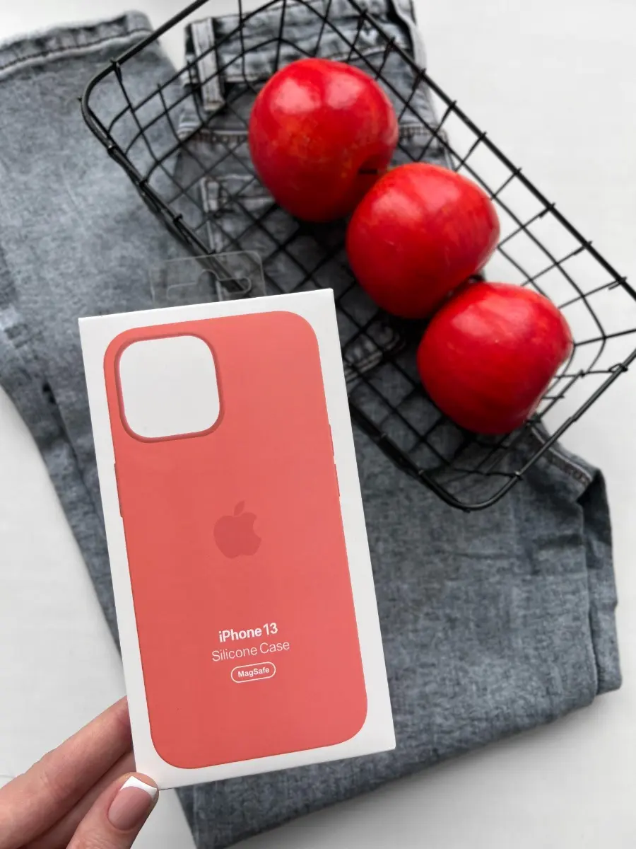 Чехол силиконовый iPhone 13, 13 PRO, 13 PROMax MagSafe Розовый Помело (Pink Pomelo)