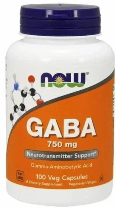 Гамма-аминобутират NOW GABA 750 100капс.
