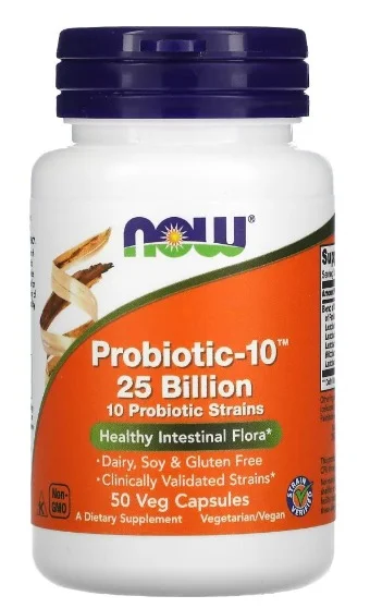 Пробиотики NOW 10*25 Acidophilus Billion 50капс.