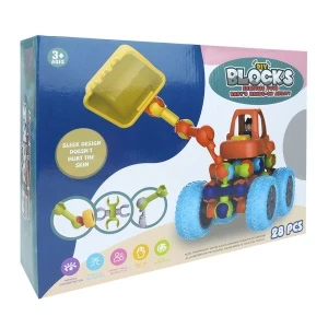 Фото для Конструктор Lanson Toys Экскаватор с подвижными соединениями 28дет с 3лет