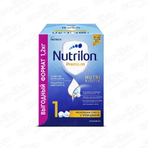 Смесь Nutricia Nutrilon Premium 1 молочная 1200г с 0мес БЗМЖ