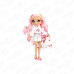 Кукла Rainbow High Junior Киа Харт с розовыми волосами и аксессуарами
