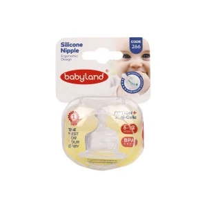 Фото для Соска babyland силиконовая ортодонтическая быстрый поток с 6-18мес