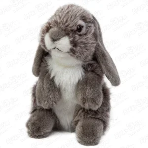 Фото для Игрушка мягкая Lanson Toys серый кролик 18см с 3лет