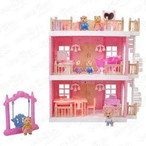 Фото для Дом для куклы Lanson Toys DREAM ROOM с мебелью музыкальный