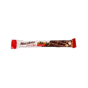 Фото для Трубочка вафельная Biscolata молочный шоколад-орех 28г