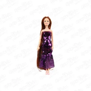 Фото для Кукла Beauty Fashion в блестящем платье с волосами в ассортименте